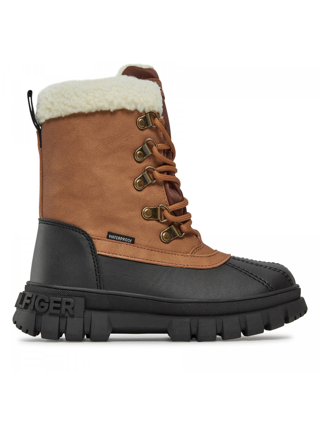 Kotníková obuv Tommy Hilfiger T3B5-33161-0814582 M Hnědá